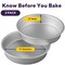2-Piece 9 x 2 Inch Round Cake Baking Pan Set, Even Heating Aluminum Bakeware for Tiered & Layered Cakes, Made without PFAS, Packaging May Vary